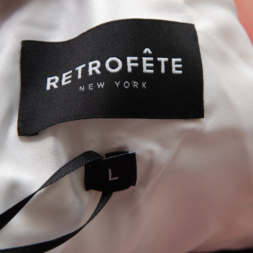 Retrofête Adelaide Floral Silk Halter Mini Dress Pink Yellow White Large New - Picture 3 of 9